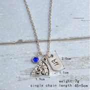 Best Friend Forever Pizza Necklace