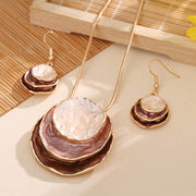 Fashion Creative Zinc Alloy Necklace Eardrops Suit