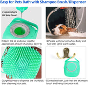 Pet Dog and cat Shampoo Massager Brush