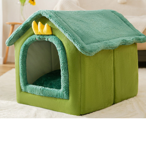 Foldable House Pet Bed
