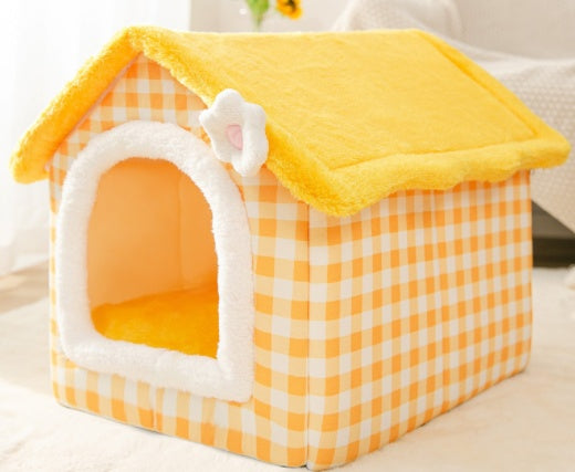 Foldable House Pet Bed