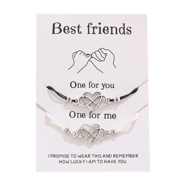 Cross-border Best-selling Best Friends Friendship Card Bracelet