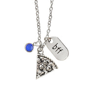 Best Friend Forever Pizza Necklace