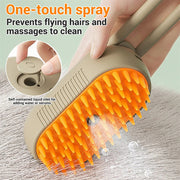 Cat Steam Brush Steamy Dog Brush 3 In 1 Electric Spray