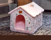 Foldable House Pet Bed
