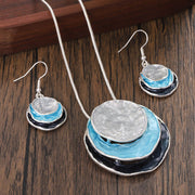 Fashion Creative Zinc Alloy Necklace Eardrops Suit
