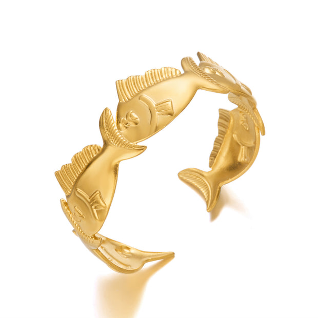Heart Trendy Magazine Style Women's Stainless Steel Bracelet