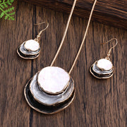 Fashion Creative Zinc Alloy Necklace Eardrops Suit