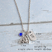 Best Friend Forever Pizza Necklace