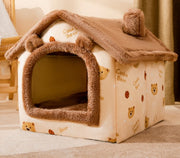 Foldable House Pet Bed