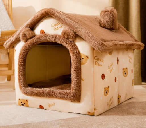 Foldable House Pet Bed