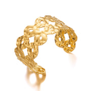Heart Trendy Magazine Style Women's Stainless Steel Bracelet
