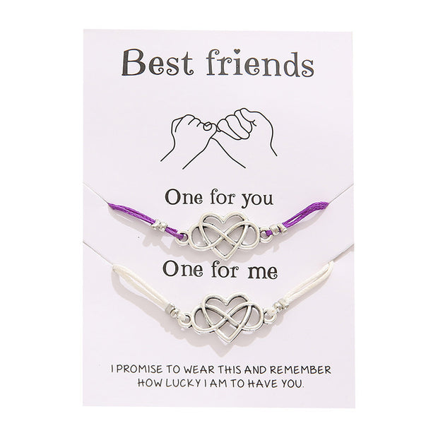 Cross-border Best-selling Best Friends Friendship Card Bracelet