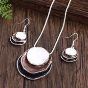 Fashion Creative Zinc Alloy Necklace Eardrops Suit