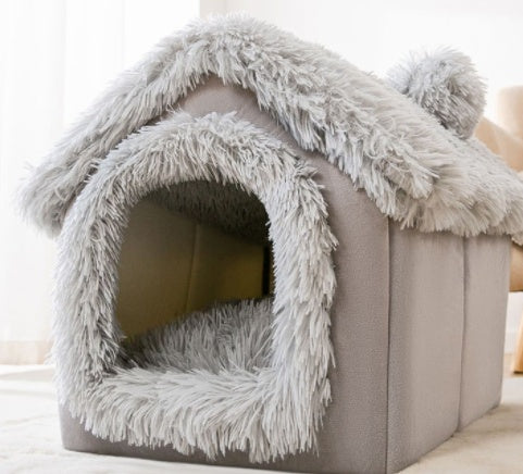 Foldable House Pet Bed