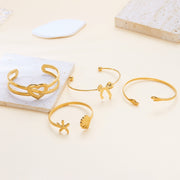 Heart Trendy Magazine Style Women's Stainless Steel Bracelet