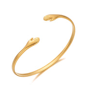 Heart Trendy Magazine Style Women's Stainless Steel Bracelet
