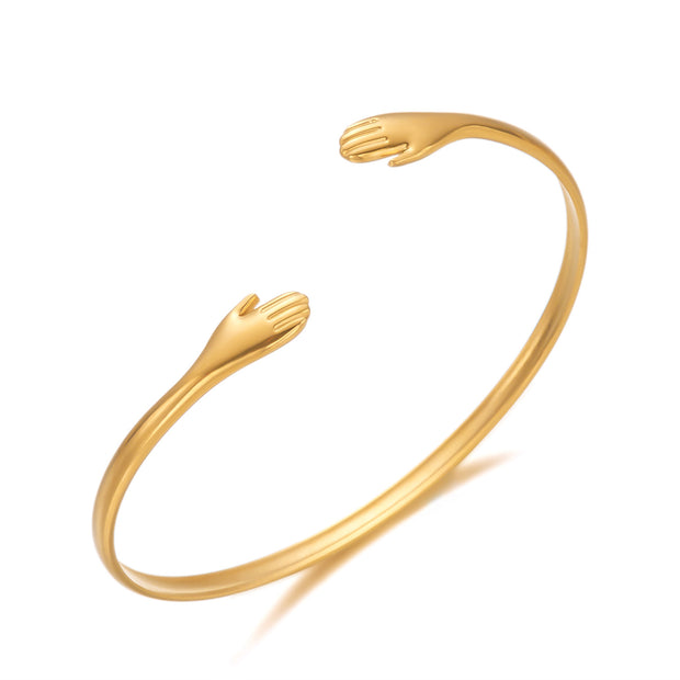 Heart Trendy Magazine Style Women's Stainless Steel Bracelet
