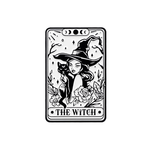 Ornament Accessories Alloy Skull Cat Witch Brooch