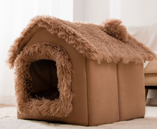 Foldable House Pet Bed