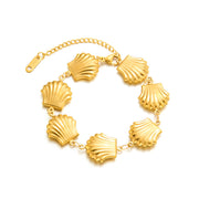 Ocean Series Titanium Steel Necklace Female Starfish Shell Pendant