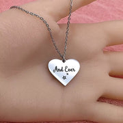 4 Pcs Set Heart Puzzle Four Leaf Clover Pendant Necklace Stainless Steel