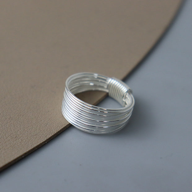 Sterling Silver Ring Simple And Exquisite Special-interest Design High Sense