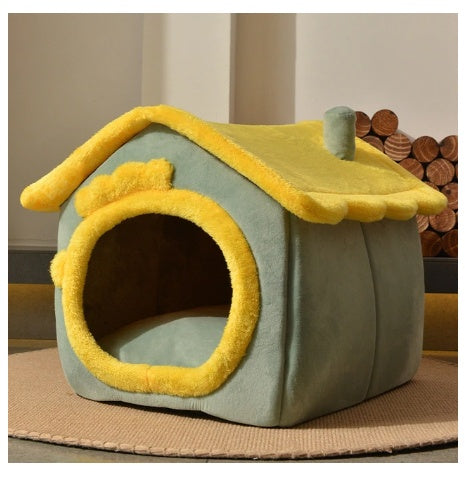 Foldable House Pet Bed