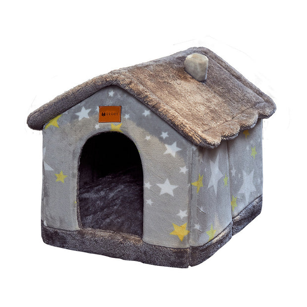 Foldable House Pet Bed