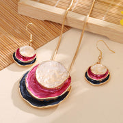 Fashion Creative Zinc Alloy Necklace Eardrops Suit