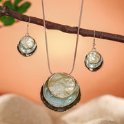 Fashion Creative Zinc Alloy Necklace Eardrops Suit