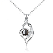 I Love You Projection Pendant, Women's Collarbone Chain
