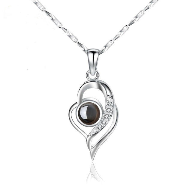 I Love You Projection Pendant, Women's Collarbone Chain